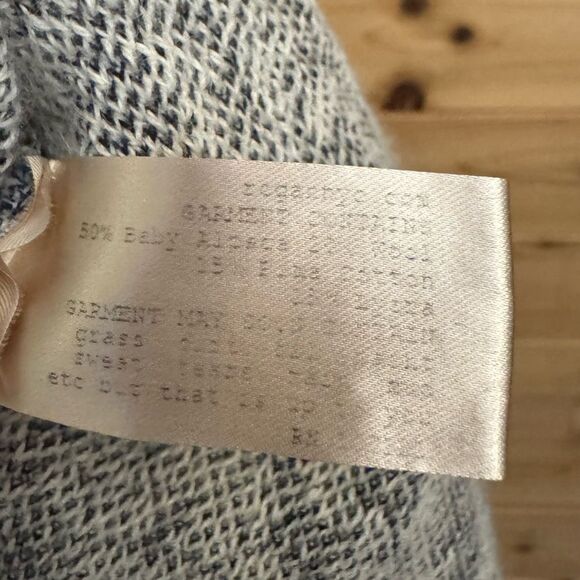 L’ogan Size 2/XSmall Low Back Baby Alpaca Knee Length Long Sleeve Dress - Picture 14 of 14